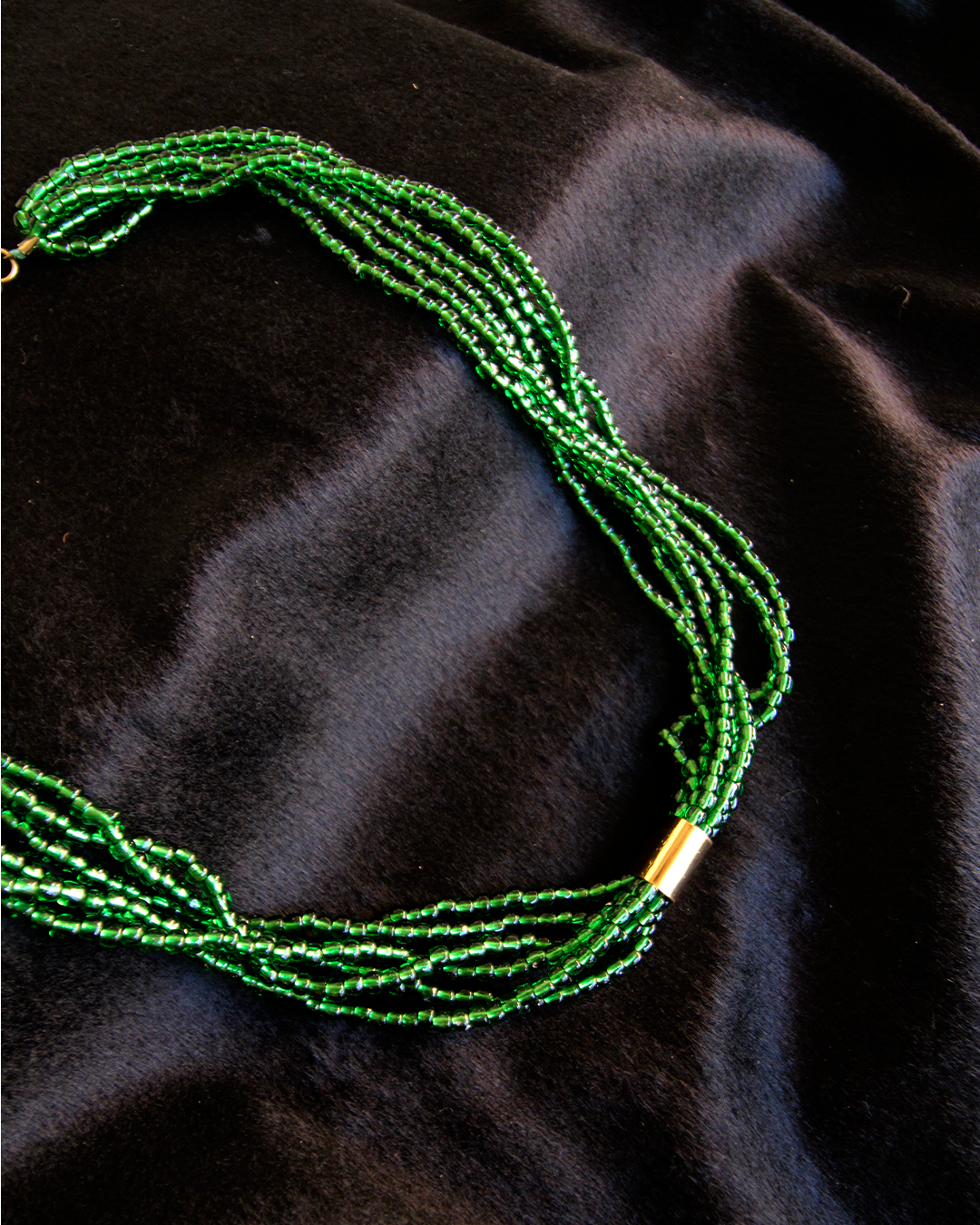 Colar Cascata Esmeralda