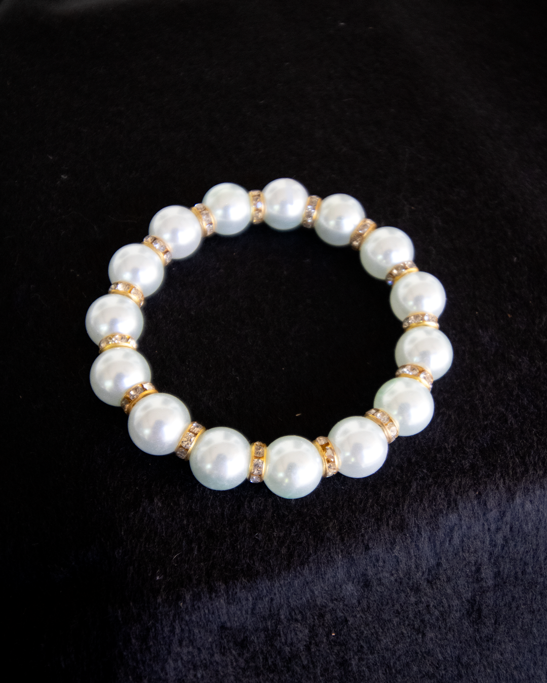 Pulseira Glamour de Pérola Esmeralda