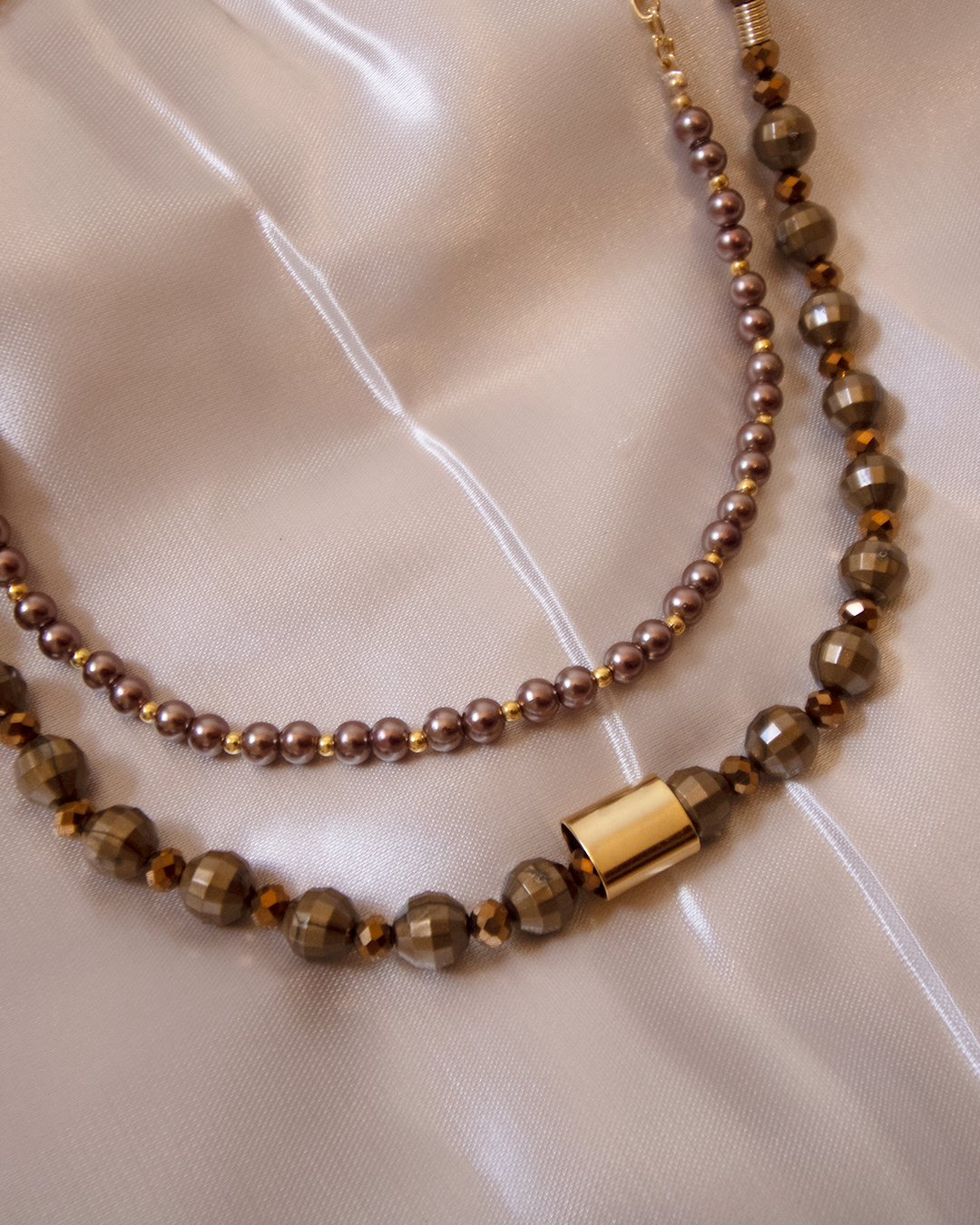 Colar Duplo Elegância Terrosa